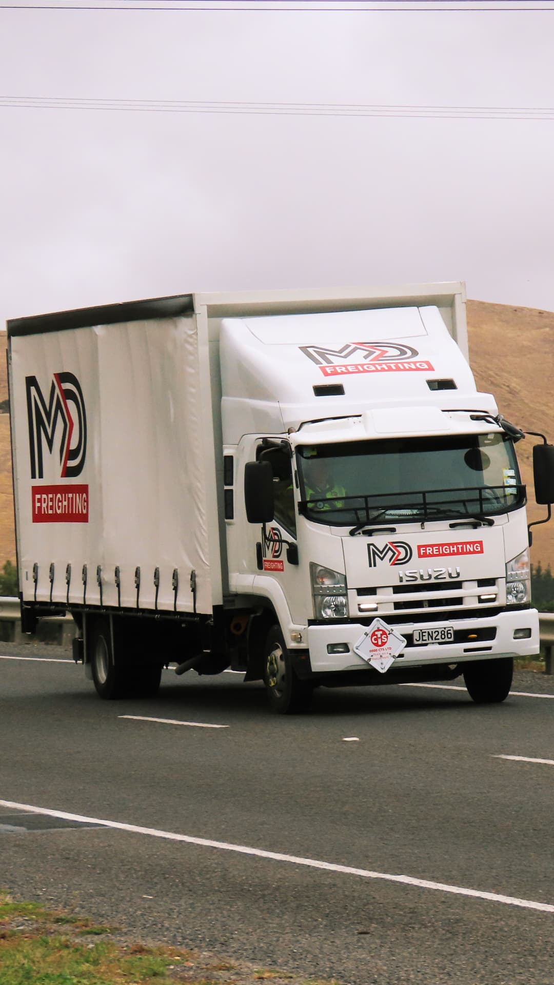 MD Freighting truck on the road to Kaikoura